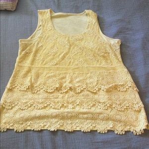 Lace front tank top size 1X